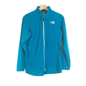 The North Face Fleece Sweater Jacket Zip Up Blue Girls Sz XL - Picture 1 of 11