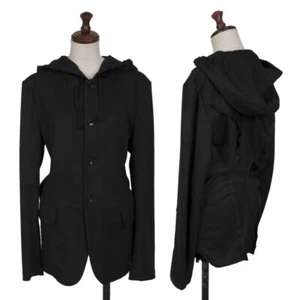 BLACK COMME des GARCONS Back Tuck Wool Hoodie Jacket Size S(K-137550) - Bild 1 von 12