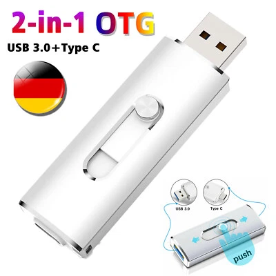 USB C Stick USB 3.0 Typ-C 2-in-1 Flash Laufwerk Dual USB Stick OTG Speicherstick - Bild 1 von 4