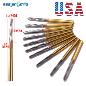 10 pz taglierina per finitura tungsteno chirurgica dentale Endo-Z Bur carburo FG bur1,4*23 mm - Foto 1 di 7