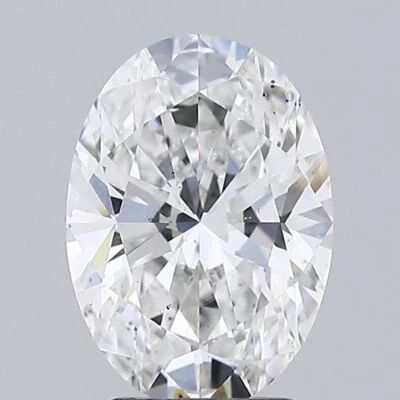 2 CT Oval Lab Grown Diamond F Color IGI Certified For Engagement Ring - Image 1 of 4