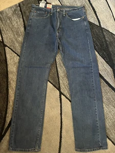 Größe W 34 L 32 Herren Levi 505 Medium Wash Denim Jeans unregelmäßig - Bild 1 von 6