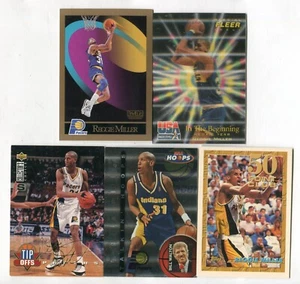 Reggie Miller 5 Card Basketball Trading Card Lot HOF INDIANA PACERS (LOT 62) - Picture 1 of 1