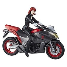 Marvel Legends 6/" Inch Deluxe Motorcycle Rider Black Widow Loose Complete