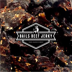 BAILS BEEF JERKY - SMOKY CHILLI πΆ πΆπΆπΆβ 1 KG β$120 - HOMEMADE- FREE POST - Picture 1 of 5