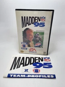 Sega Genesis MADDEN 95 CIB with Manual and Poster - Picture 1 of 3