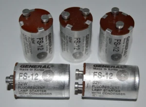 GENERAL® FS-12 32W A22563 Leuchtstofflampe Starter mit Kondensator 5 Stück, NEU - Bild 1 von 3