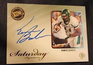 2009 Press Pass Legends Saturday Signatures #SSRB1 Ramses Barden Autograph  - Bild 1 von 2