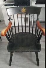 Vintage Trinity College Nichols & Stone Wood Windsor University Arm Chair