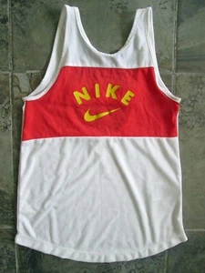 NWOT Nike Youth Small Tank Top Red Orange Yellow Logo Sleeveless Shirt Ribbed - Picture 1 of 6