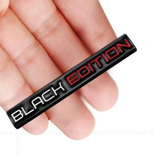 3D Black Edition Emblem Badge Sticker Car Truck Rear Tailgate Sticker Decal Trim - Picture 1 of 11