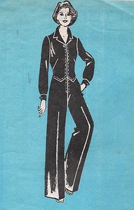 Marian Martin Patrón de costura Palazzo Jumpsuit 9375 Talla 14 1960's Impreso sin cortar - Imagen 1 de 1