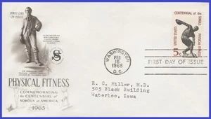 USA3 #1262 ADDR ARTCRAFT FDC aptitud física - Sokol - Imagen 1 de 1