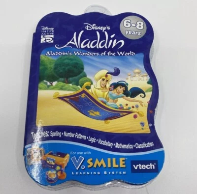 NEW Disney Vtech Smartridge Aladdin's Wonders of the World Cartridge V Smile - Image 1 of 4