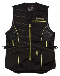 Browning Women's Ace Shooting Vest-Black/Volt - Picture 1 of 3