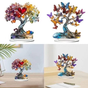 Wear-resistant Acrylic Dazzling Tree 2d Flat Tree Ornament Valentine's Day - Picture 1 of 9