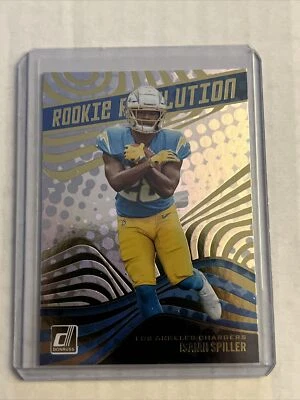 2022 Panini Donruss Isaiah Spiller Rookie Revolution REV-15 Chargers - Image 1 of 2