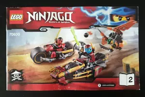 LEGO Ninjago 70600 Ninja Bike Chase instruction manual 2 only Retired - Foto 1 di 3