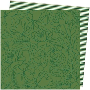 American Crafts Amy Mandarino Tardo Pomeriggio 12x12 Carta Decorativa Doppia Faccia - Foto 1 di 4