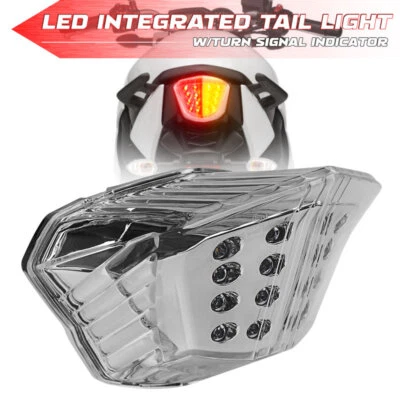 Integrated LED Tail Light Brake Turn Signal DRL For Yamaha XJ6 FZ6R 2009-2017 - Image 1 of 4