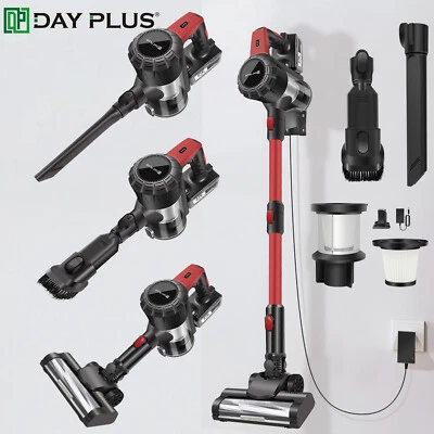 DAYPLUS Staubsauger Akku 6IN1 mit Zubehör funktion Handstaubsauger kabellos HEPA