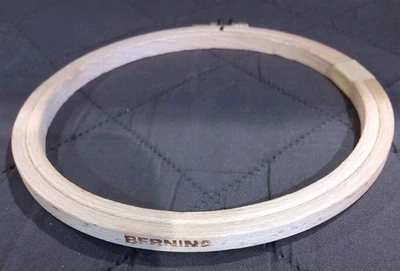 Vintage Bernia 6" Round Wood Embroidery Hoop Thumb Screw  - Image 1 of 4