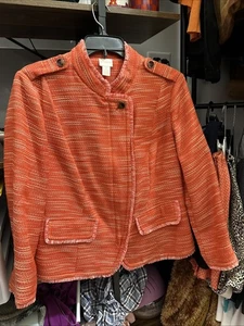 Chicos Jacke Größe 2 Orange - Bild 1 von 6