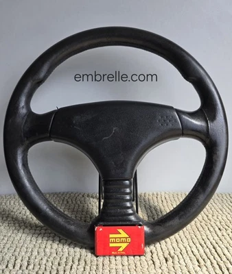 Volante MOMO D&W RARO Vintage Porsche 911 944 Mazda Miata Mercedes 360mm - Imagem 1 de 4
