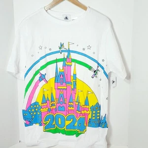 Walt Disney World Parks 2024 Bright Neon T-Shirt size XXL - Picture 1 of 4