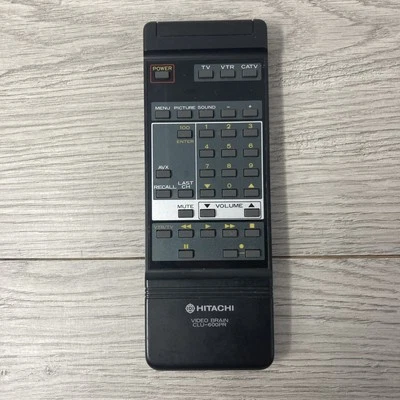 Hitachi CLU-600PR VCR TV Remote for 27AX1 27AX1B 27KX1 27KX2 27KX3 27KX6 27KX8 - Image 1 of 4