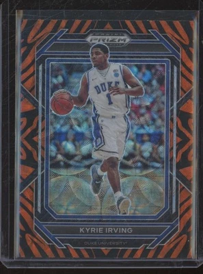 2023-24 Panini Prizm Draft KYRIE IRVING #72 Tiger Stripe Prizm SSP JK314 - Imagem 1 de 2