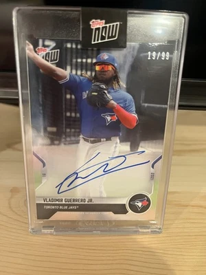 2021 Topps Now Vladimir Guerrero Jr. Auto /99 - Image 1 of 2
