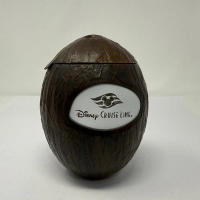 Disney Cruise Line Coconut Cup with Lid Novelty Drinkware Castaway Cay - Image 1 of 4
