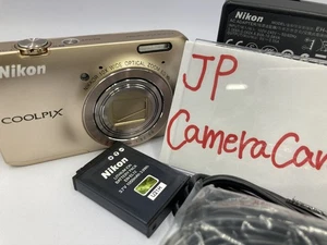 Excellent Nikon COOLPIX S6300 gold 16.0MP Digital Camera FromJAPAN 1780 - Picture 1 of 19
