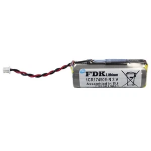 BATTERIA AL LITIO CR17450 1CR17450E-N 3V COMPATIBILE CON TELEPASS CON CAVO 2PIN - Picture 1 of 6