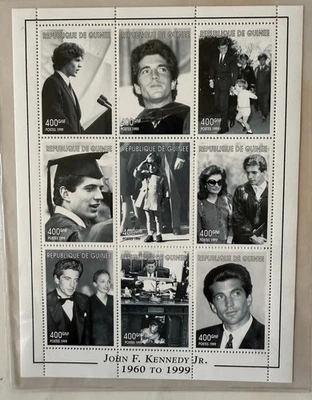 Mint Condition Stamp Block John F Kennedy Jr. Commemorative Stamps w/cert - Image 1 of 4