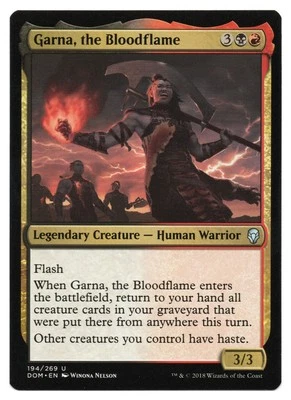 MTG Garna, the Bloodflame | #194 Dominaria | English - Image 1 of 2