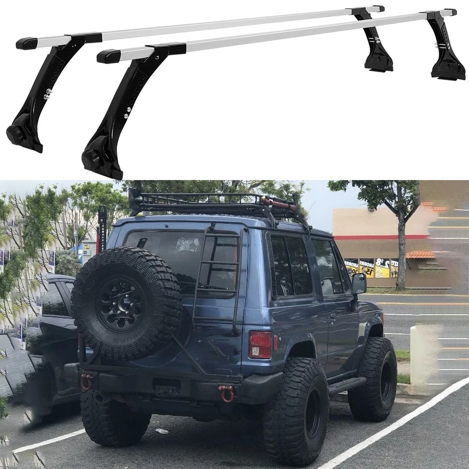 Portaequipajes de techo para Mitsubishi Montero 63" barra transversal portaequipajes de carga Foto 1 de 4