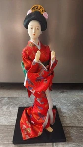 Vintage 12 Zoll japanische Geisha Uhei Puppe Stil handgefertigte Figur - Bild 1 von 4