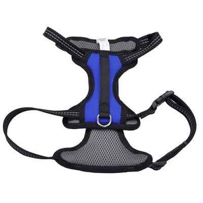 Reflective Control Handle Harness, Blue, Small - Girth: 16"-24" x Neck: 10"-14" Foto 1 de 2