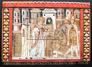 Vaticano 2013 MNH foglietto n. 113a Anniversario Editto di Milano - Picture 1 of 1