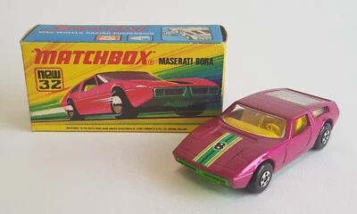 Rare Matchbox Superfast No. 32, Maserati Bora Superb Pristine Mint Condition - Image 1 of 4