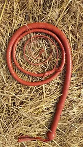 6 Feet Long 12 Plaits Genuine Top Grain Cowhide Leather Heavy Duty Real Bullwhip - Picture 1 of 6