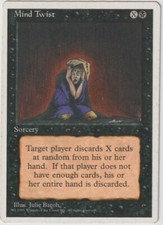 MTG 1X Mind Twist X1 Fourth (4th) Edition Magic - Played