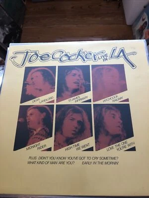 Mint- Joe Cocker Live in LA Cube Records Made in Belgium Stereo LP - Image 1 of 4