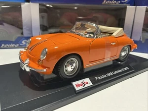1961 Porsche 356B Cabriolet Speciale Special Edition Diecast 1/18 Model Maisto - Picture 1 of 5