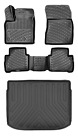 Floor Mats + Upper Cargo Trunk Liner Fits Nissan Qashqai J12 2022-2024 Black Set