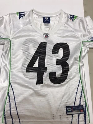 CAMISETA DE MUJER PEQUEÑA HOF TROY POLAMALU #43 PITTSBURGH STEELERS REEBOK SUPER BOWL Foto 1 de 4