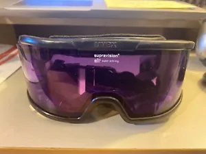 Uvex supravision SUPER ANTI -FOG ski goggles - BLACK frames PURPLE - Picture 1 of 2