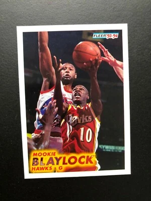 1993 MOOKIE BLAYLOCK Fleer Basketball Card  # 2 Made in USA - Image 1 of 4